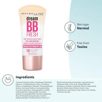 Dream Fresh Skin Hydrating BB Cream, 8-In-1 Skin Perfecting Beauty Balm with Broad Spectrum SPF 30, Sheer Tint Coverage, Oil-Free, Light/Medium, 1 Fl Oz