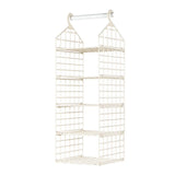 Foldable Hanging Closet Organisers Pajamas Coats Sweaters Sturdy Durable Towels Layered Storage Basket , 2/3/4/5 Tier