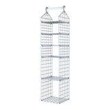 Foldable Hanging Closet Organisers Pajamas Coats Sweaters Sturdy Durable Towels Layered Storage Basket , 2/3/4/5 Tier
