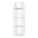 Foldable Hanging Closet Organisers Pajamas Coats Sweaters Sturdy Durable Towels Layered Storage Basket , 2/3/4/5 Tier