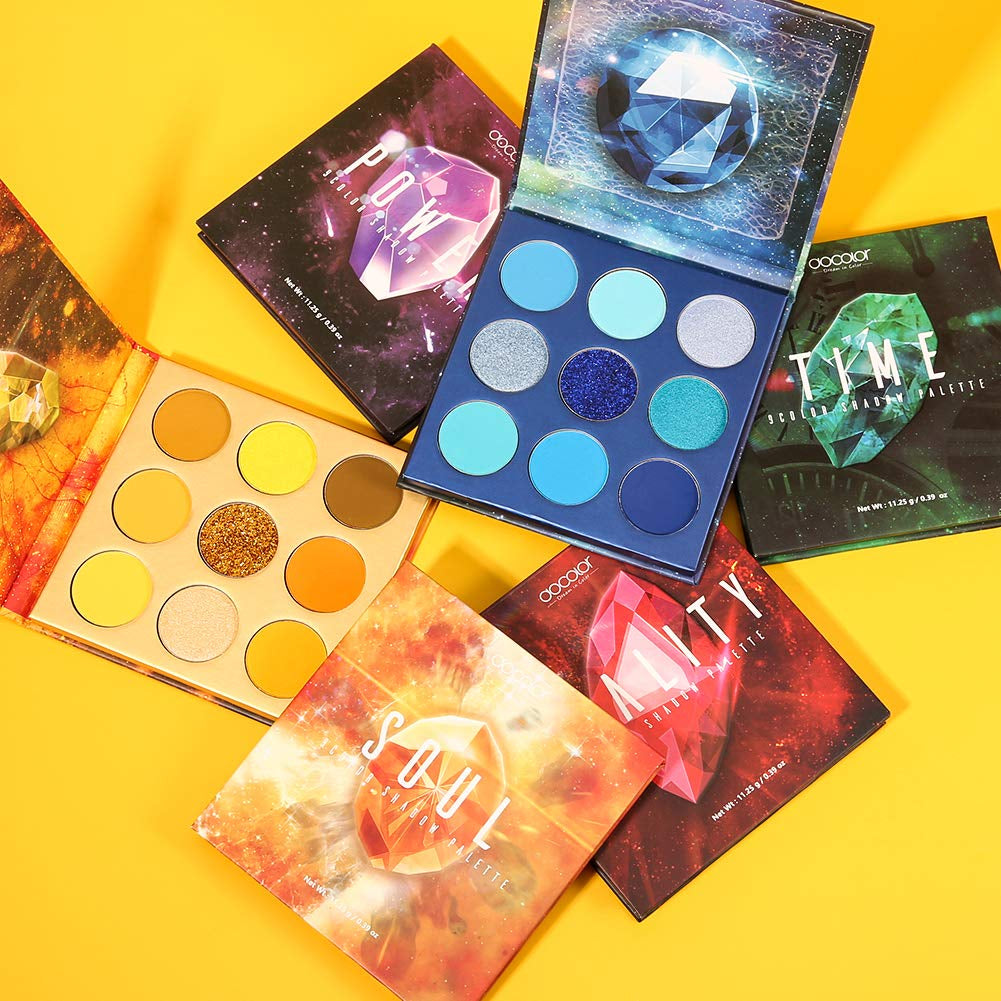 Eyeshadow Palette 54Colors Gemstone Eye Shadow Palette Highly Pigmented Mattes Glitter Shimmers Smokey Cream Powder Blendable Long Lasting Waterproof Colorful Professional Makeup Palette