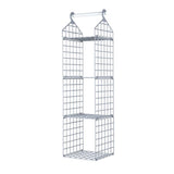 Foldable Hanging Closet Organisers Pajamas Coats Sweaters Sturdy Durable Towels Layered Storage Basket , 2/3/4/5 Tier