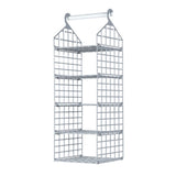 Foldable Hanging Closet Organisers Pajamas Coats Sweaters Sturdy Durable Towels Layered Storage Basket , 2/3/4/5 Tier