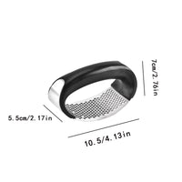 Black Garlic Press Garlic Mashers Manual Ring Garlic Peeler Garlic Beater Stainless Steel Garlic Mashers