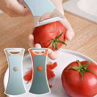 2 In1 Stainless Steel Multi-Function Potato Peeler Fruit Vegetable Chopper Mini Spud Slicer Grater Shredder Dual-Purpose Peeler