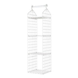 Foldable Hanging Closet Organisers Pajamas Coats Sweaters Sturdy Durable Towels Layered Storage Basket , 2/3/4/5 Tier