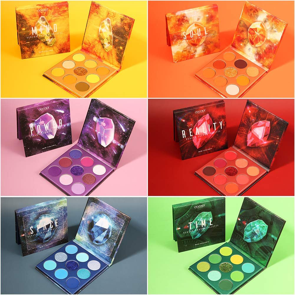 Eyeshadow Palette 54Colors Gemstone Eye Shadow Palette Highly Pigmented Mattes Glitter Shimmers Smokey Cream Powder Blendable Long Lasting Waterproof Colorful Professional Makeup Palette