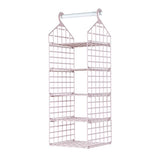 Foldable Hanging Closet Organisers Pajamas Coats Sweaters Sturdy Durable Towels Layered Storage Basket , 2/3/4/5 Tier