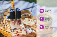 KSL Gravity Electric Salt and Pepper Grinder Set - Mother'S Day Gift - Adjustable Motorized Electrical Powered Auto Shakers-Automatic Power Mill-Automated Battery Electronic Crusher