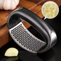 Black Garlic Press Garlic Mashers Manual Ring Garlic Peeler Garlic Beater Stainless Steel Garlic Mashers