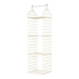 Foldable Hanging Closet Organisers Pajamas Coats Sweaters Sturdy Durable Towels Layered Storage Basket , 2/3/4/5 Tier